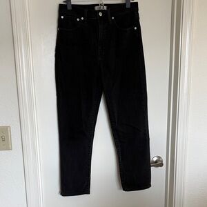Madewell Black Straight-Leg Jeans 27
